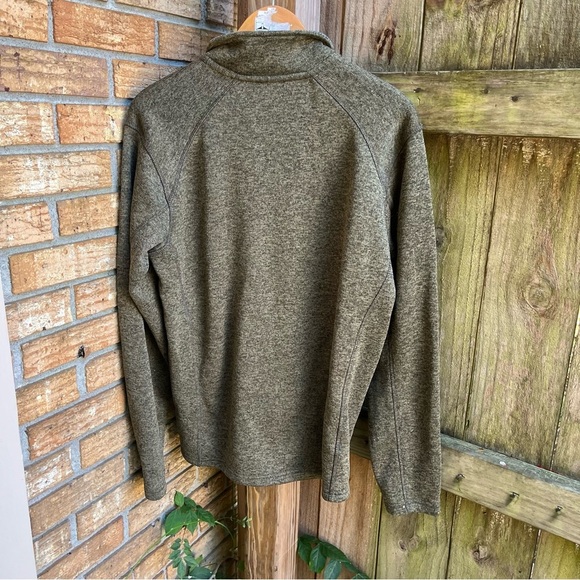 Eddie Bauer Men's Zip-Up Sweater in Olive - Picture 3 of 3